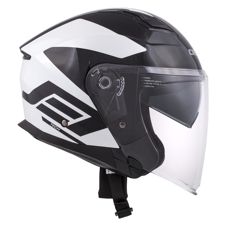 Cassida Jet Tech Corso Open Motorfietshelm Zwart Wit