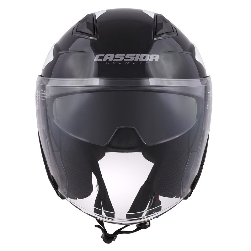 Cassida Jet Tech Corso Open Motorfietshelm Zwart Wit