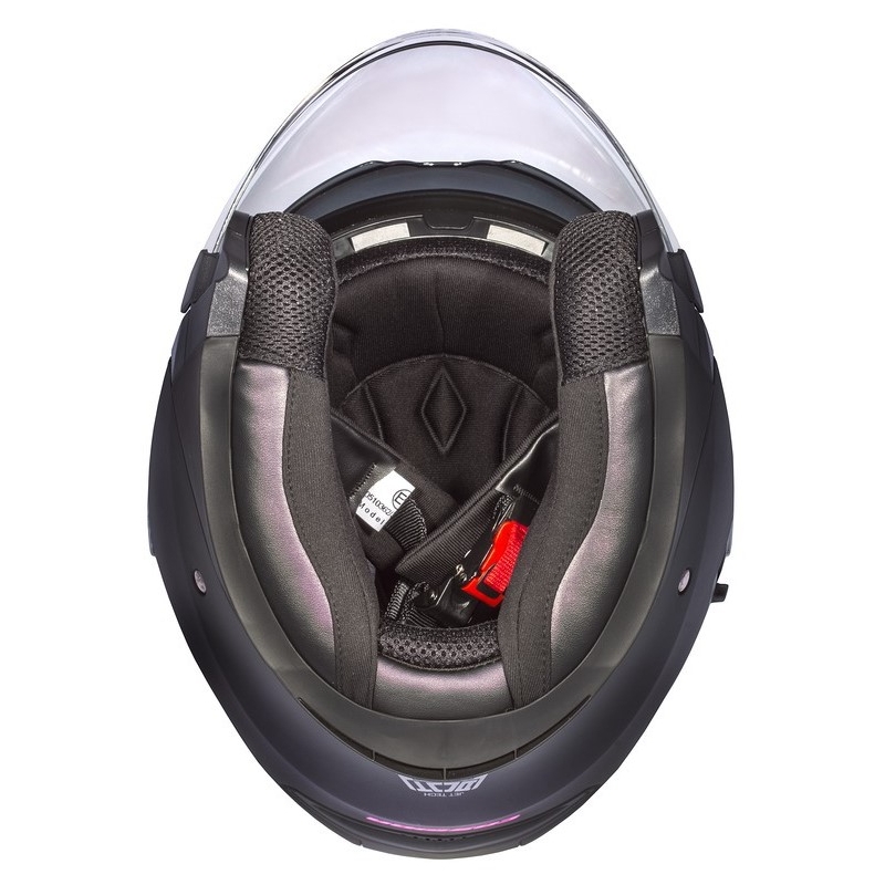 Cassida Jet Tech Open Motorhelm Zwart en Roze