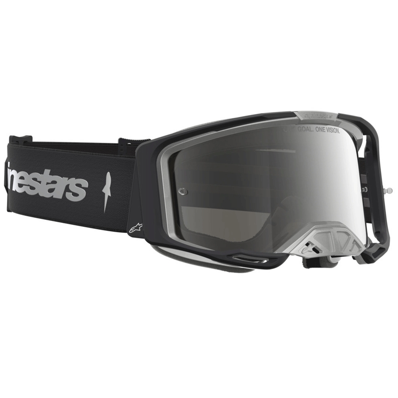 Alpinestars Vision 8 Amber motorcrossbril zwart-zilver