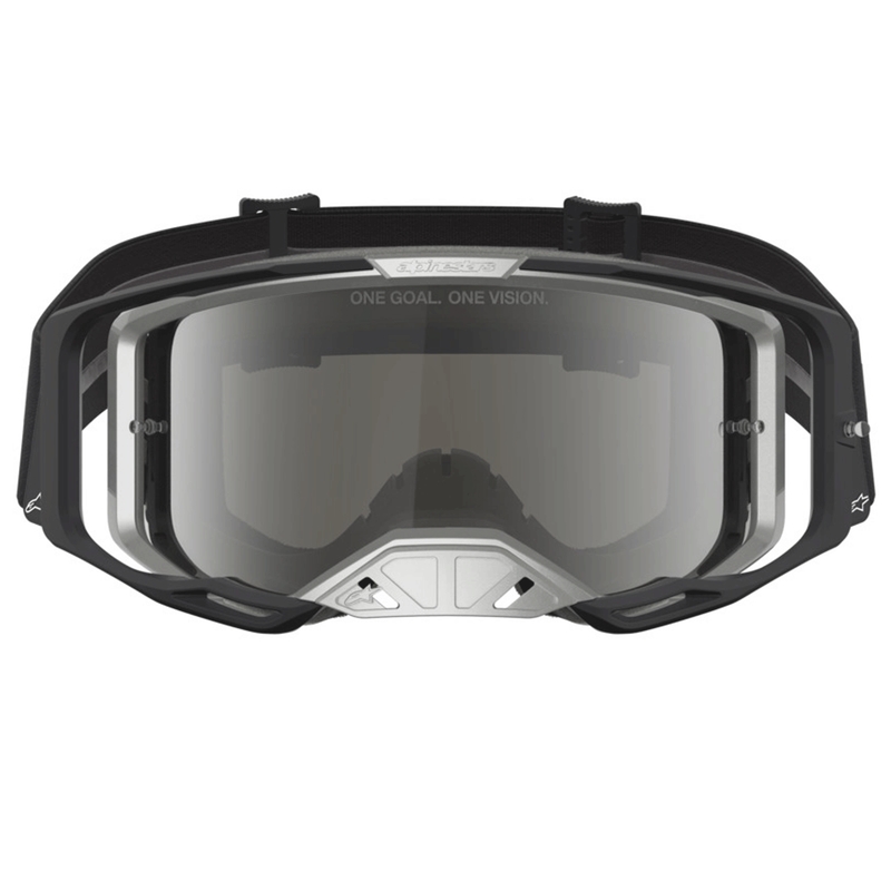 Alpinestars Vision 8 Amber motorcrossbril zwart-zilver