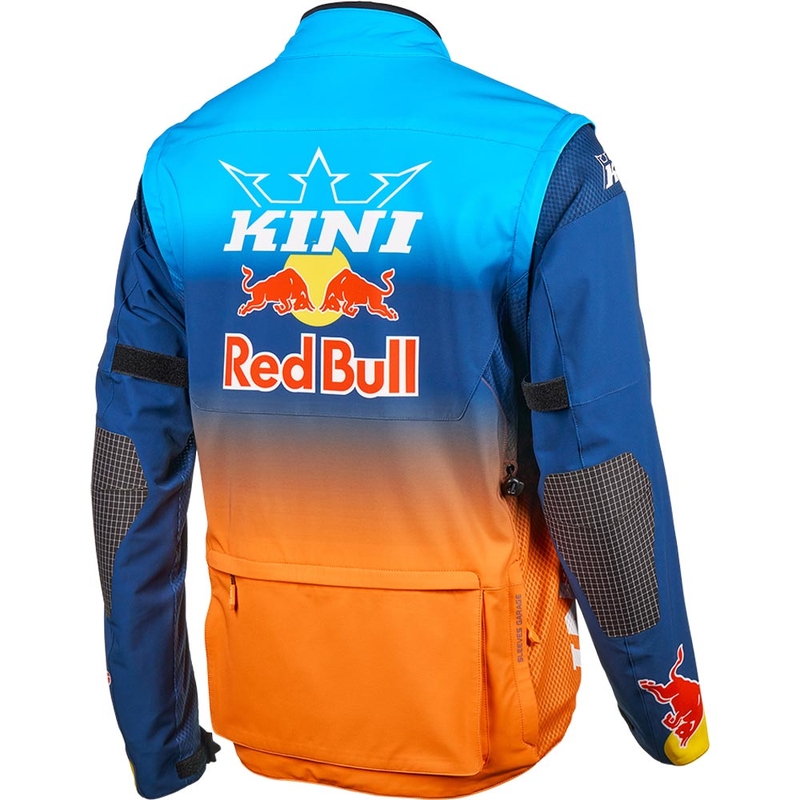 Motocrossjack KINI Red Bull 1.0 Rallye blauw-oranje