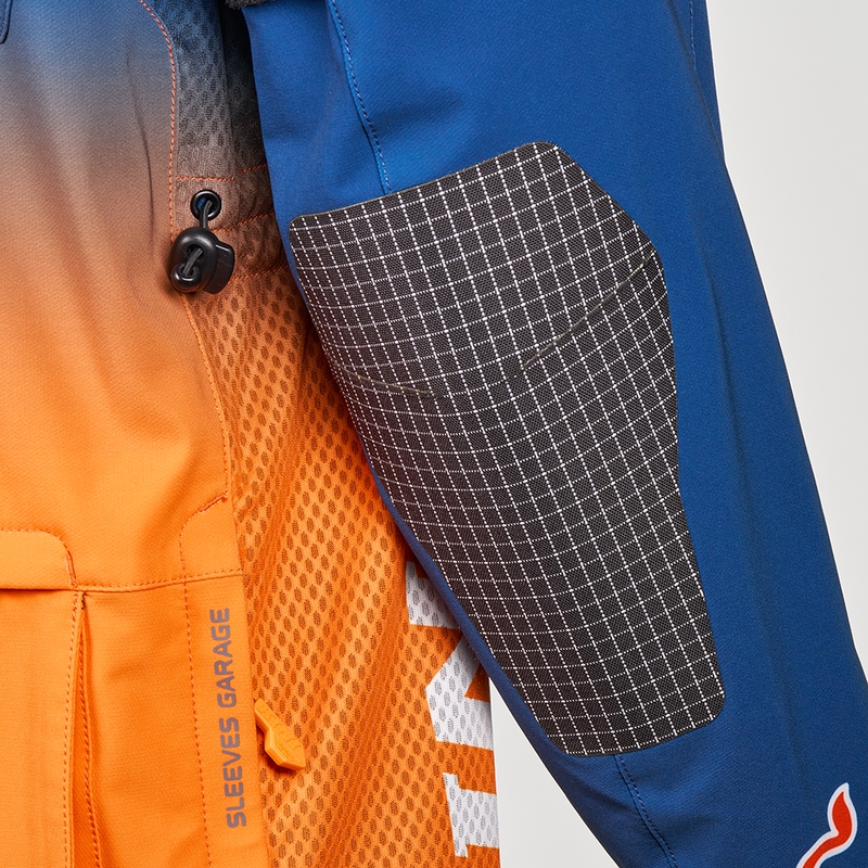 Motocrossjack KINI Red Bull 1.0 Rallye blauw-oranje