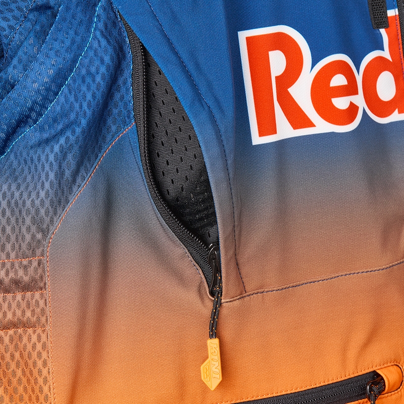 Motocrossjack KINI Red Bull 1.0 Rallye blauw-oranje