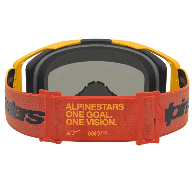 Alpinestars Vision 8 Amber motorcrossbril geel-rood-zwart