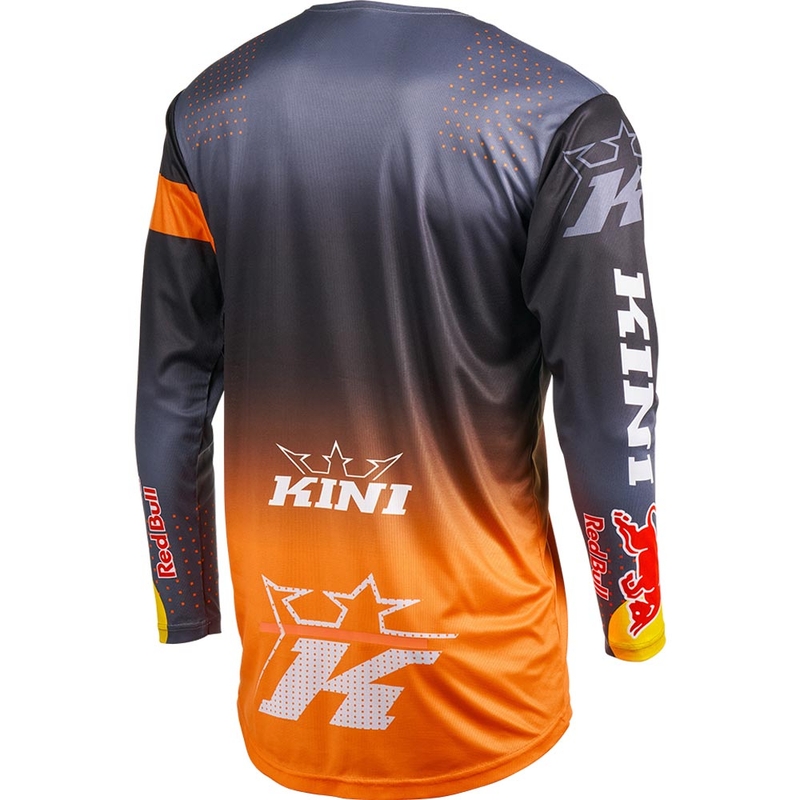 Motocrossshirt KINI Red Bull 2.0 MXC grijs-oranje