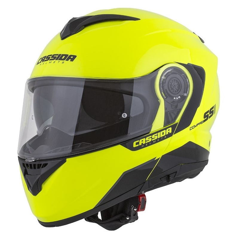 Cassida Compress 2.0 Refraction zwart-fluo gele motorhelm