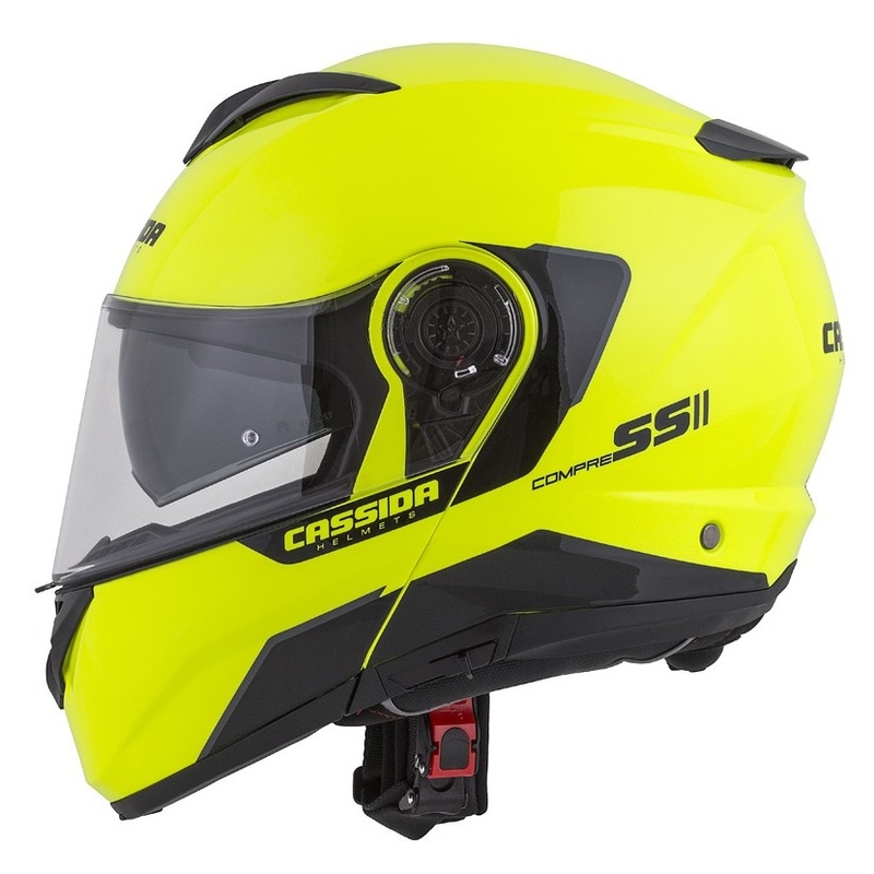 Cassida Compress 2.0 Refraction zwart-fluo gele motorhelm