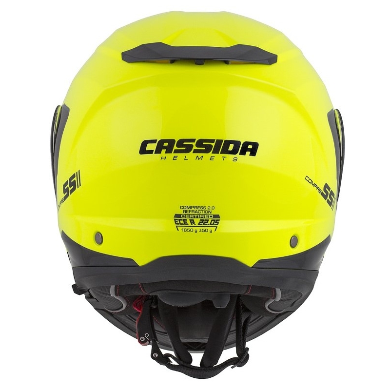 Cassida Compress 2.0 Refraction zwart-fluo gele motorhelm