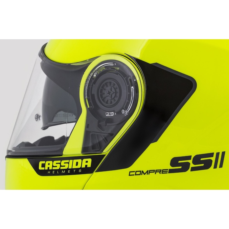 Cassida Compress 2.0 Refraction zwart-fluo gele motorhelm