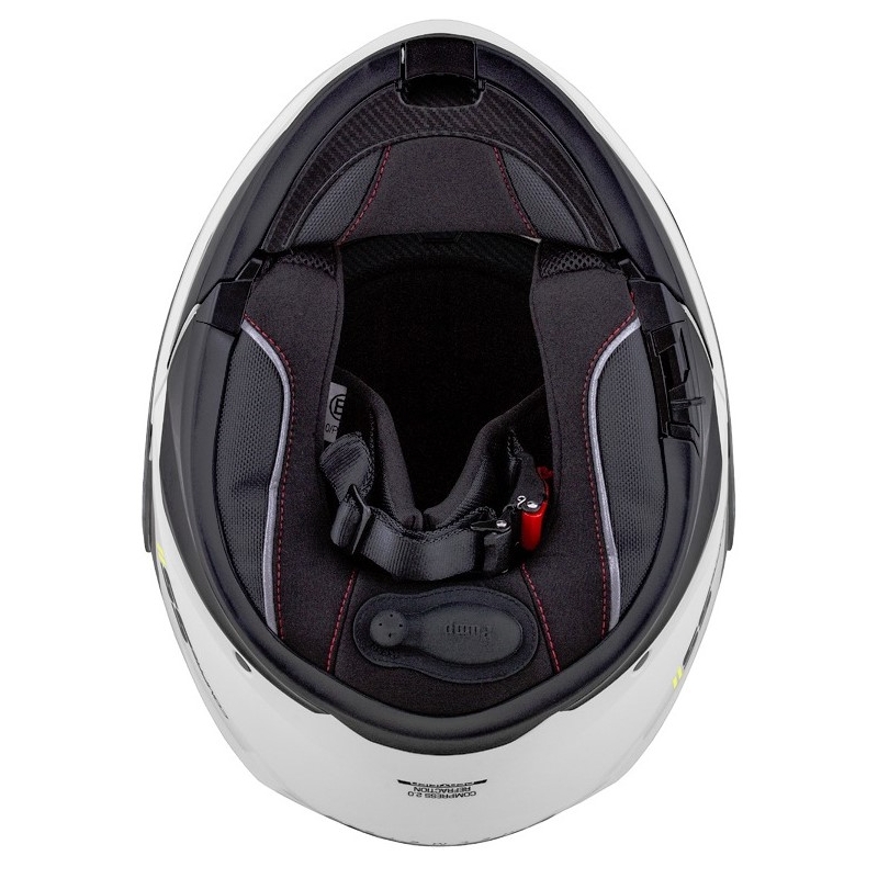 Cassida Compress 2.0 Refraction wit-zwart-fluo geel motorhelm