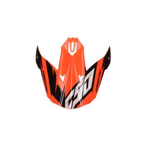 Helmvizier voor Cassida Cross Cup Two Kinderhelm zwart-wit-grijs-fluoranje