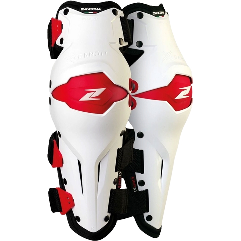 Kniebeschermers Zandona X-Bandit rood en wit