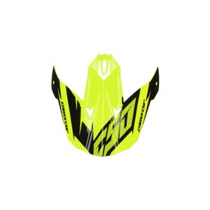 Helmvizier voor Cassida Cross Cup Two Kinderhelm zwart-grijs-fluogeel