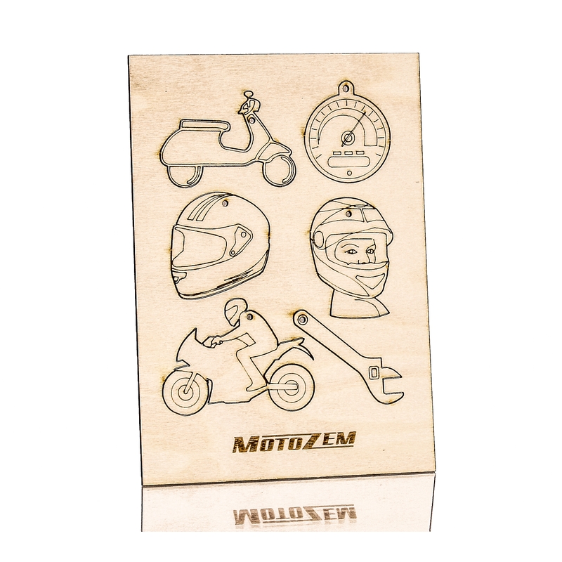 Houten ornamenten MotoZem uitverkoop