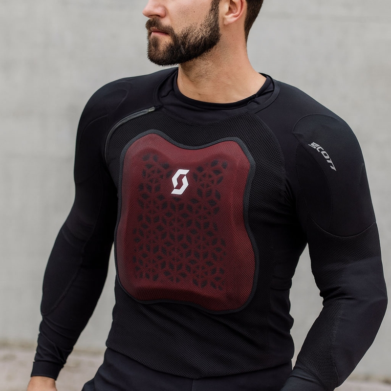 SCOTT Softcon Air bodyprotector zwart-grijs