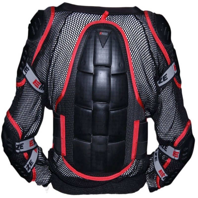 Kinder bodyprotector Emerze EM5 zwart-rood