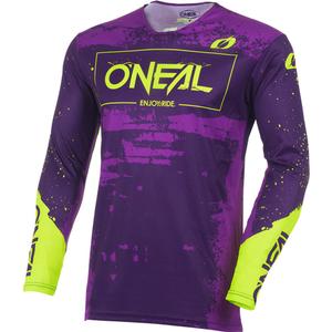 O'Neal Mayhem Paint Motocross Jersey Paars-Neongeel