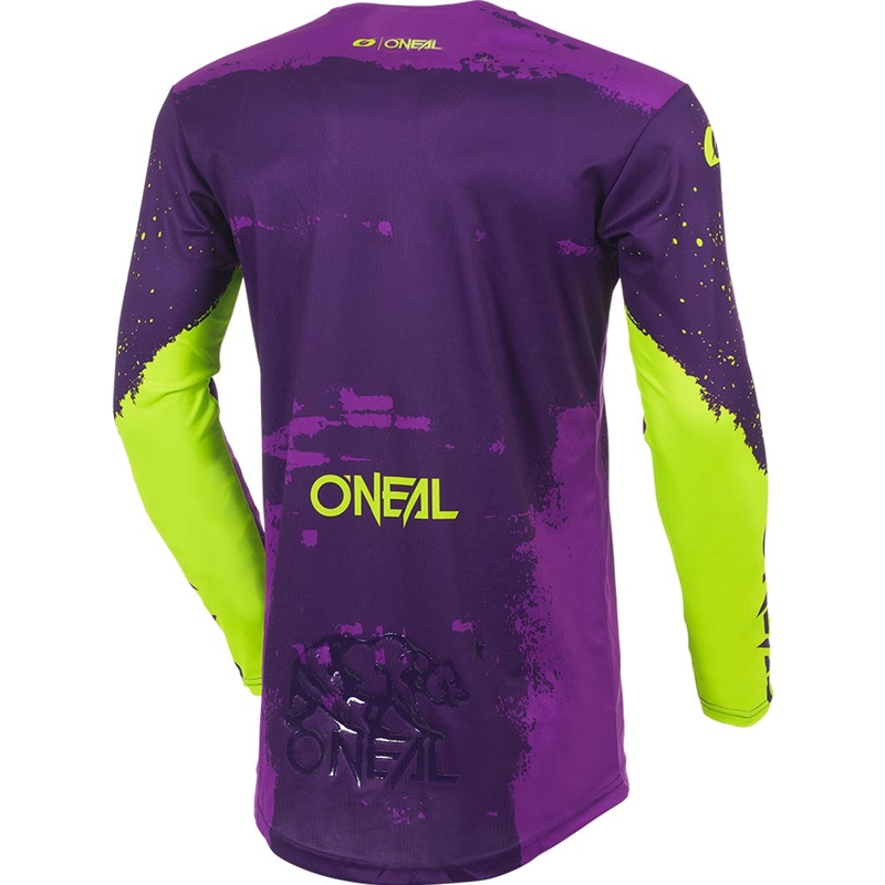 O'Neal Mayhem Paint Motocross Jersey Paars-Neongeel
