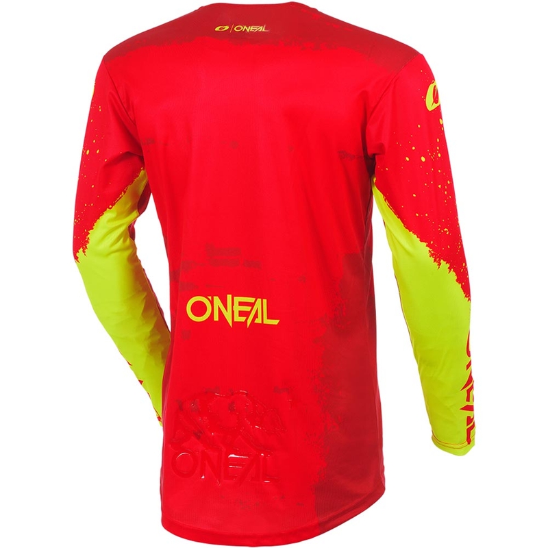 O'Neal Mayhem Paint rood-neongeel motorcrossshirt
