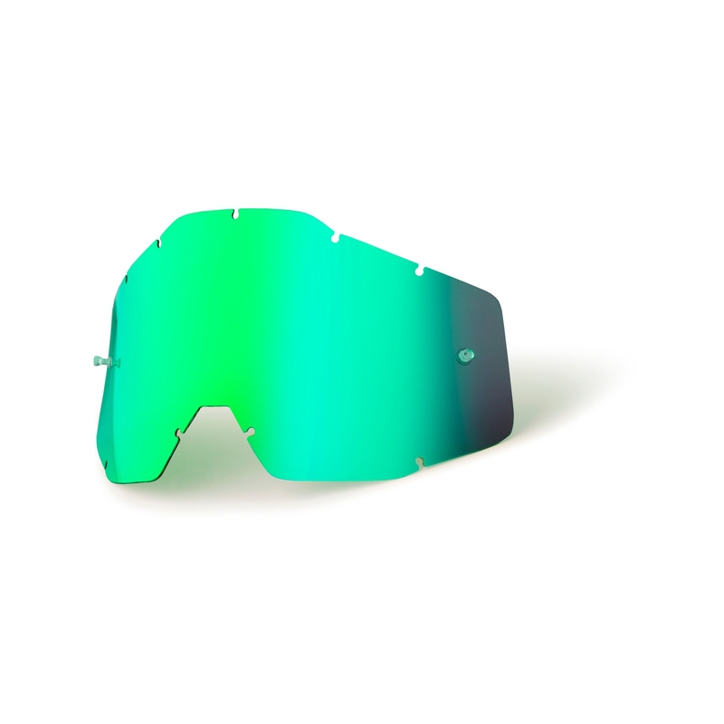 Groen chromen plexi voor kinderbrillen 100% Accuri/Strata