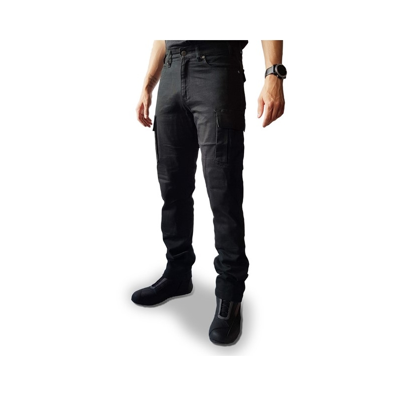 Ozone Shadow II Zwarte Motorfiets Jeans uitverkoop