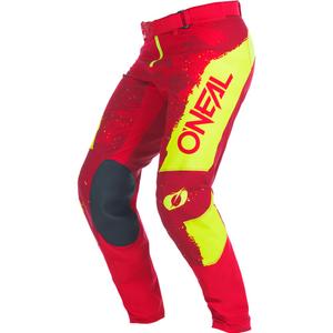 O'Neal Mayhem Paint Rood-Neon Gele Motocrossbroek