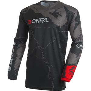 O'Neal Element Acid motorcrossshirt zwart-grijs