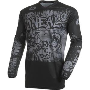 O'Neal Element Rancid motorcrossshirt zwart-grijs