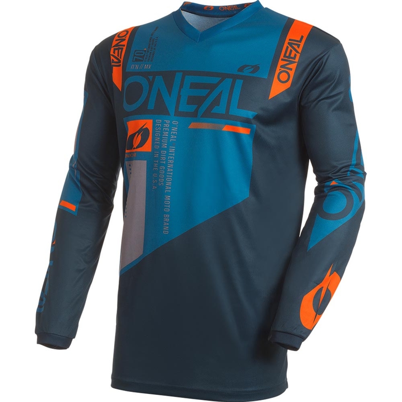 O'Neal Element Factor motorcrossshirt blauw-oranje