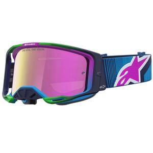 Alpinestars Vision 8 Maven blauw-paarse motorcrossbril