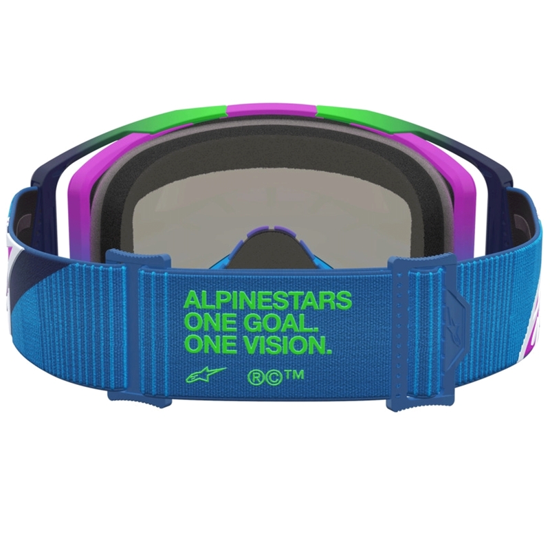 Alpinestars Vision 8 Maven blauw-paarse motorcrossbril