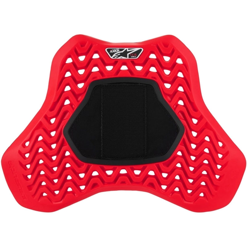 Alpinestars Nucleon Plasma Racing Borstbeschermer met klittenband Rood en Zwart