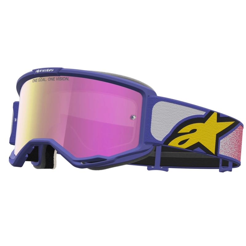 Alpinestars Vision 5 Drag motorcrossbril rood-paars