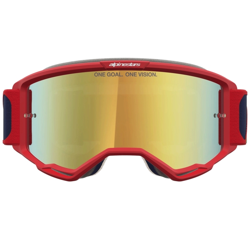Alpinestars Vision 5 Drag motorcrossbril rood-blauw-fluorescent geel