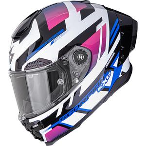 Scorpion EXO-RACE Air Carbon Fury integraal motorhelm wit-roze-blauw