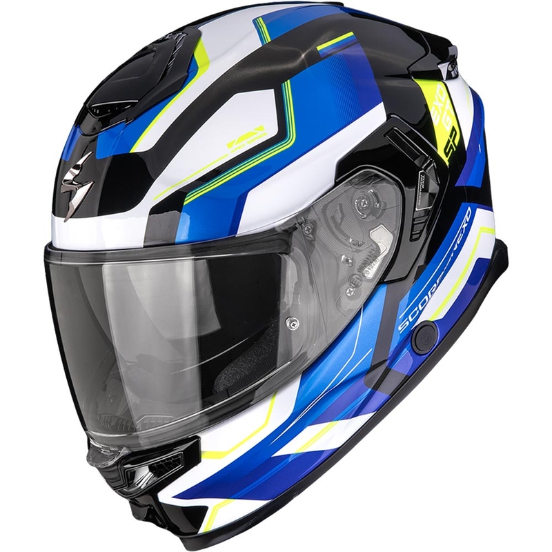 Scorpion EXO-GT SP Air Arkon integraal motorhelm zwart-wit-blauw