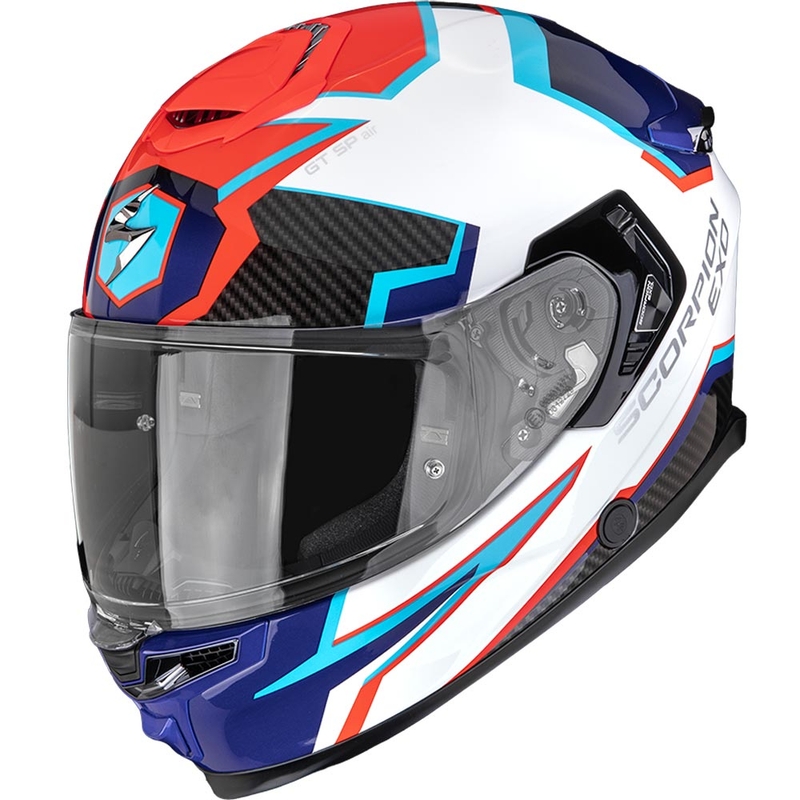 Scorpion EXO-GT SP Air Atlas integraal motorhelm wit-blauw-rood