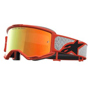 Alpinestars Vision 5 Rora zilver-oranje motorcrossbril