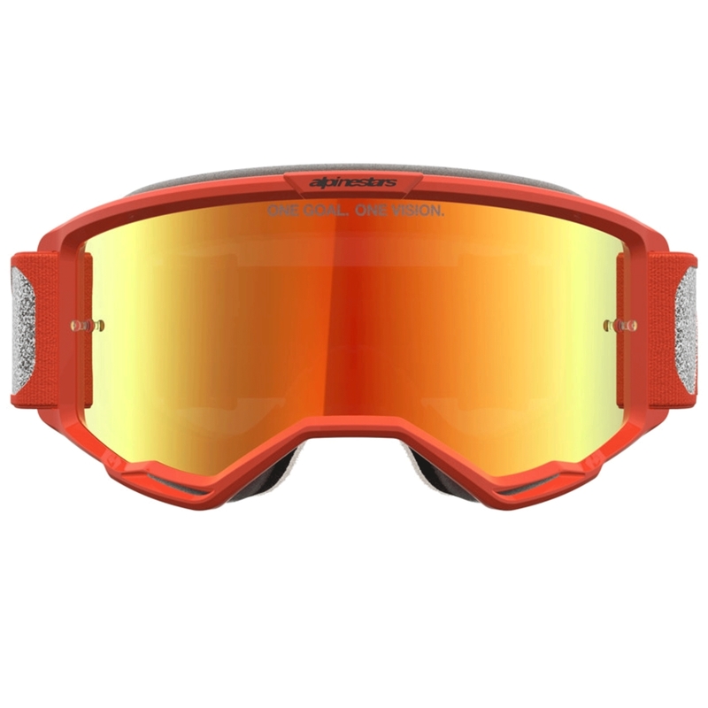 Alpinestars Vision 5 Rora zilver-oranje motorcrossbril