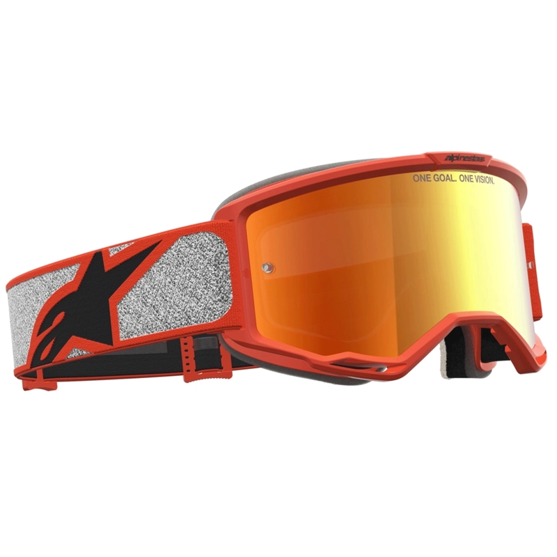Alpinestars Vision 5 Rora zilver-oranje motorcrossbril