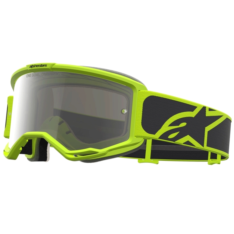Alpinestars Vision 5 Rora motorcrossbril zwart-fluorescent geel