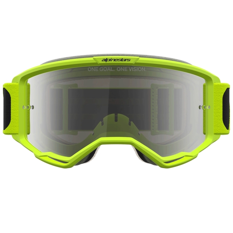 Alpinestars Vision 5 Rora motorcrossbril zwart-fluorescent geel