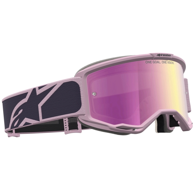 Alpinestars Vision 5 Rora motorcrossbril donkergrijs-roze