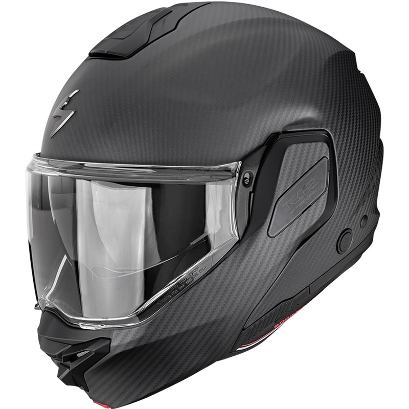 Scorpion EXO-TECH II Carbon Solid flip-up motorhelm matzwart