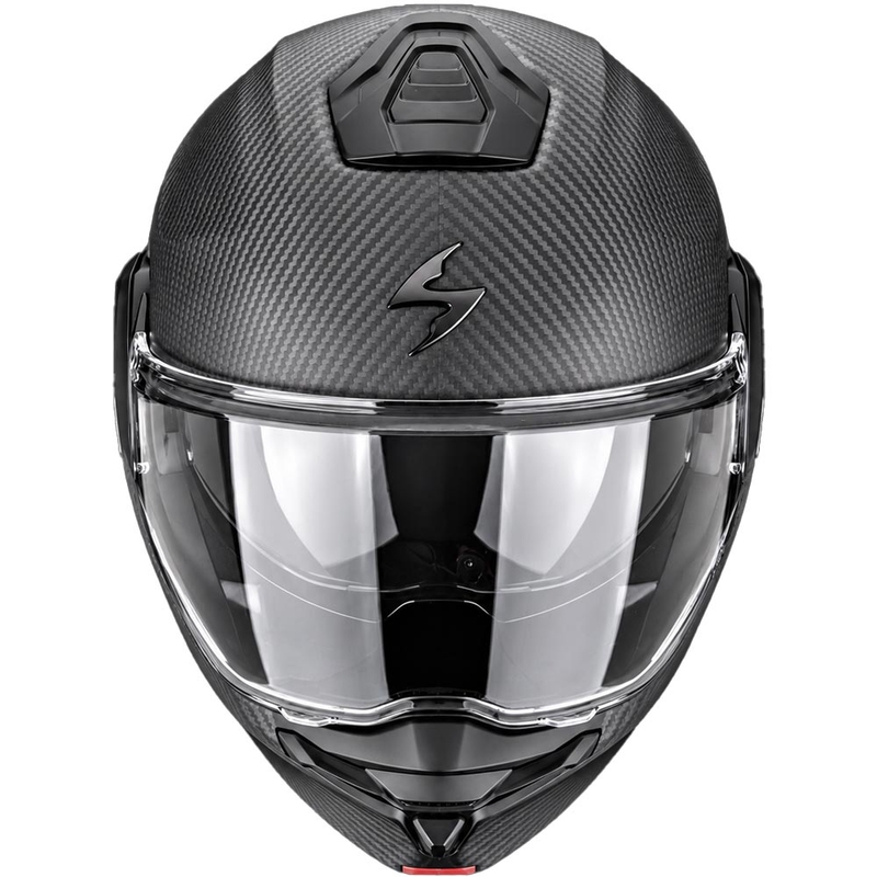 Scorpion EXO-TECH II Carbon Solid flip-up motorhelm matzwart