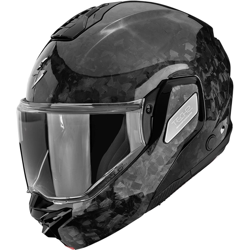 Scorpion EXO-TECH II Onyx Carbon opklapbare motorhelm zwart