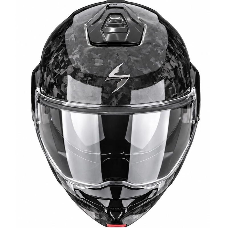 Scorpion EXO-TECH II Onyx Carbon opklapbare motorhelm zwart