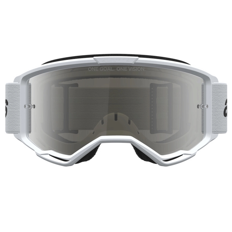 Alpinestars Vision 3 Wordmark motorcrossbril wit-zwart