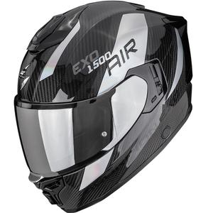 Scorpion EXO-1500 Carbon Air Platted integraal motorhelm zwart-zilver